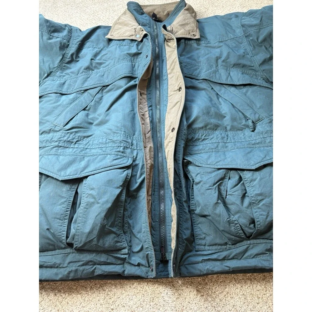 The North Face Vintage Green Goose Down Puffer Quilted Ski Jacket Mens Large - Picture 6 of 14